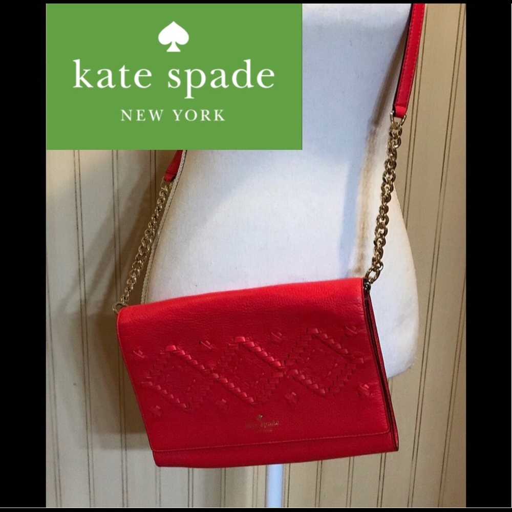 Authentic Kate Spade Red Crossbody Bag Red